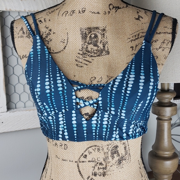 NWT Cupshe green bikini lace up back size M NWT - Picture 2 of 6